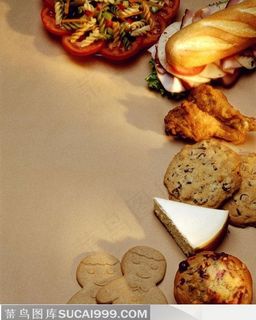 西方美食餐饮-美味西点饼干面包