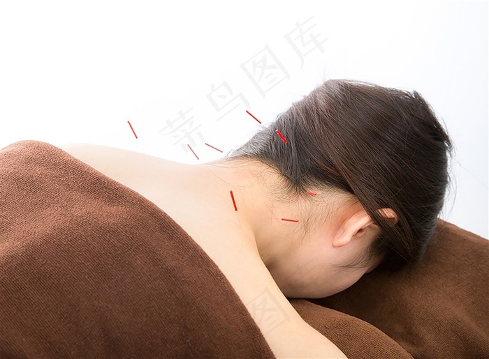 美女养生针灸精美图