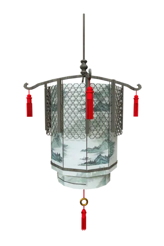 卡通手绘灯笼中秋节元宵节花灯新年海报元素PNG免扣PS素材