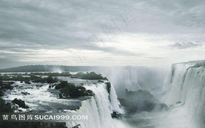 雄伟瀑布风景