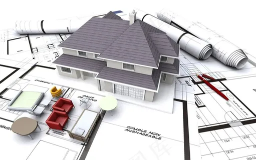 图纸建筑房屋模型图片 图纸建筑房屋模型图片