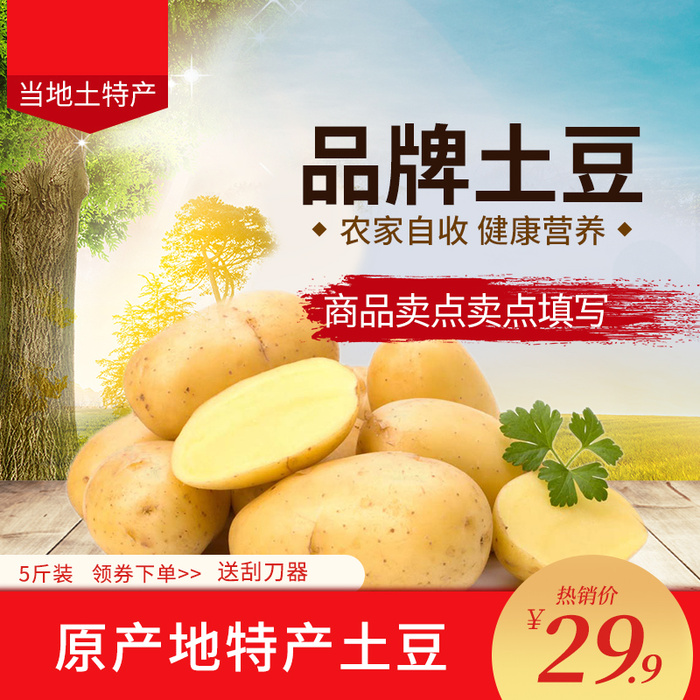 土豆主图1psd模版下载
