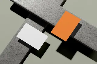 石头背景高档轻奢名片样机