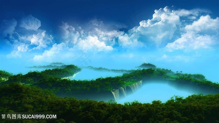 白云唯美风景画壁纸
