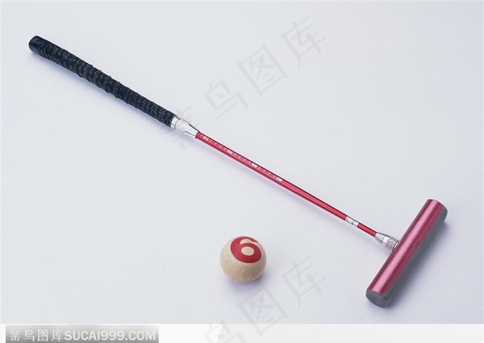 粉色球杆与球