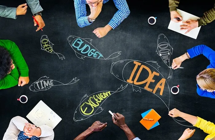 商务人物讨论摄影高清图片