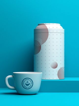 高端品牌茶叶包装盒纸袋智能贴图样机产品效果图展示PSD素材模板