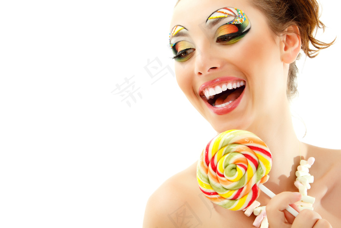 棒棒糖女人图片下载