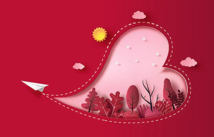 2.14情人节高端大气矢量插画eps,ai矢量模版下载