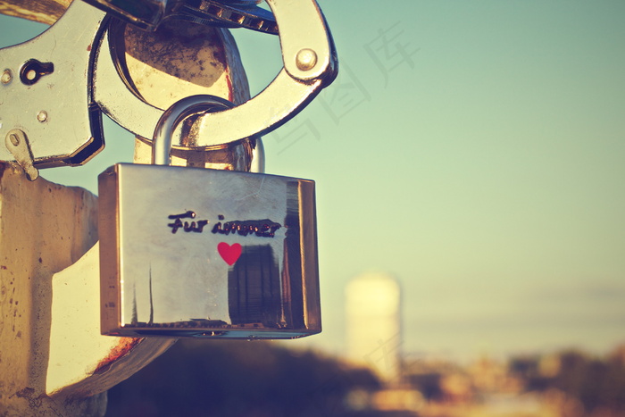 非主流同心锁图片