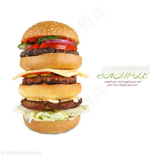美味可口的汉堡高清图片 美味可口的汉堡高清图片