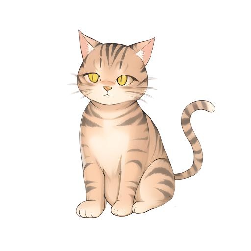 猫动物宠物免抠(2048x2048)