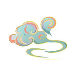 中国风中式国潮敦煌云纹祥云插画图案云朵云彩元素PSDAI设计素材