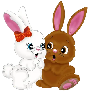 情侣兔子卡通
