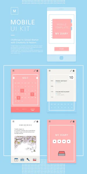 UI多页面包装展示手机APP交互界面样机长图概念PSD设计模板