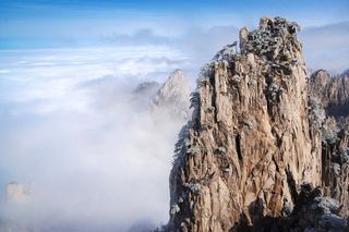 安徽黄山雪景树挂图片-第6张
