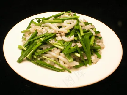 0369韭菜墨鱼丝 0369韭菜墨鱼丝