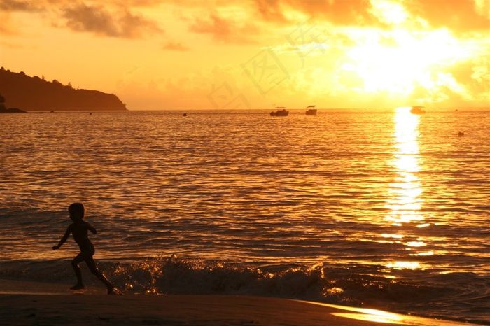 日出日落海上jpg素材