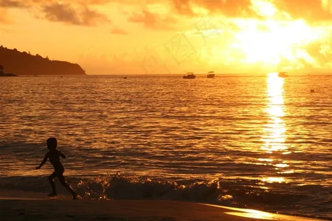 日出日落海上jpg素材