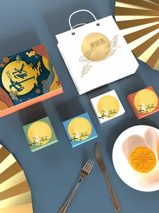 月饼盒子样机