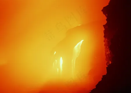 火山岩浆风景图片下载