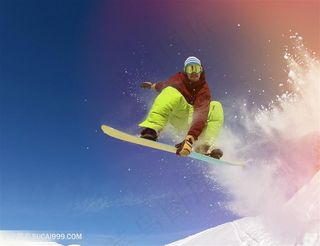 高难度滑雪人物高清图片