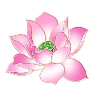 国潮风立体浮雕金边手绘花朵花卉PSD设计PNG免扣图片元素素材