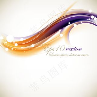 炫彩波浪曲线背景