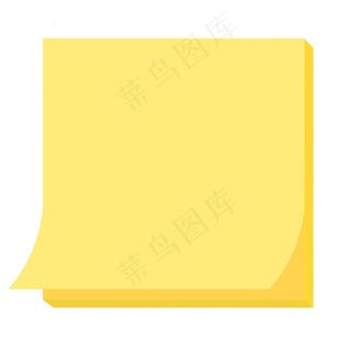 黄色便利贴图片素材
