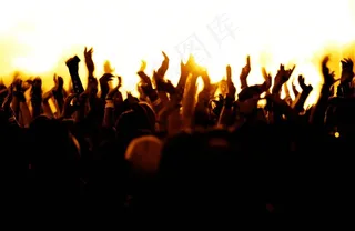 夜店狂欢人群剪影 (26)