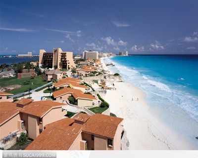 加勒比 海滨城市 沙滩 度假