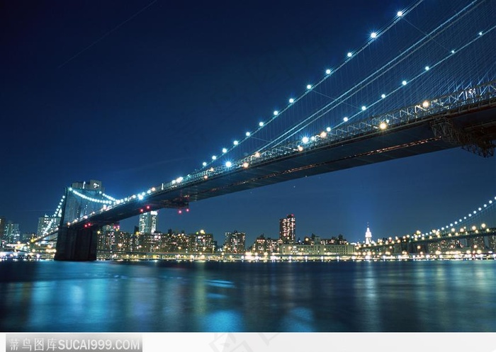 城市 夜景 桥梁