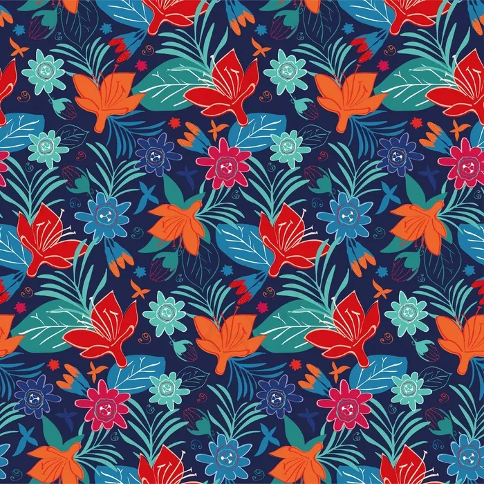 插画手绘鲜花ai矢量模版下载