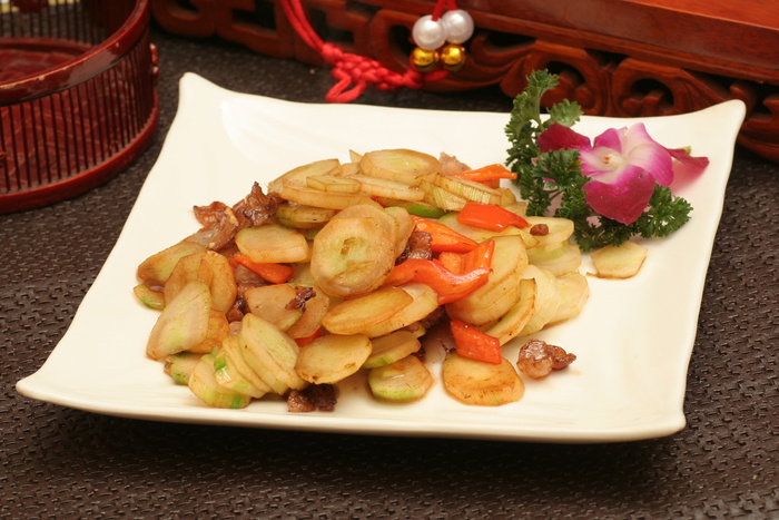 芥兰爽炒肉22元