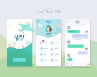 UI多页面包装展示手机APP交互界面样机长图概念PSD设计模板
