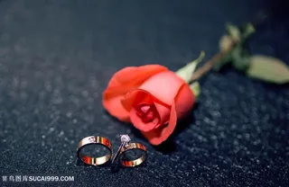 婚礼婚庆玫瑰戒指