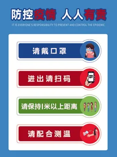 抗击疫情人人有责海报