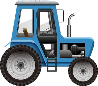 蓝色拖拉机现代农业