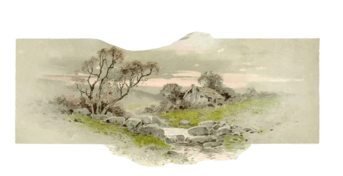 绘画卡通乡村振兴