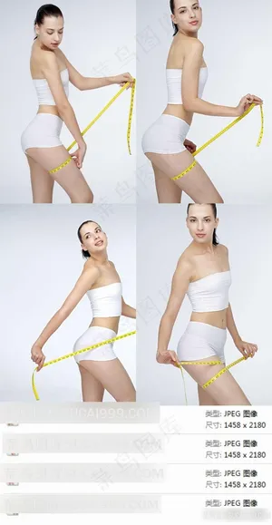 美容瘦身时尚美女素材