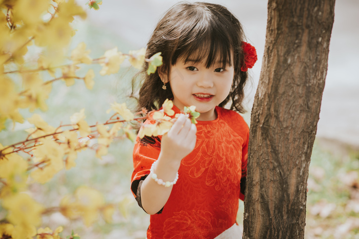 清新唯美可爱的女孩摄影图