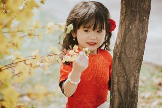 清新唯美可爱的女孩摄影图