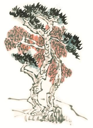 树国画美图素材