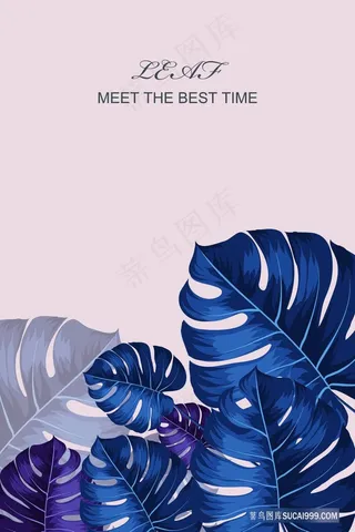 唯美高清树叶时尚装饰画