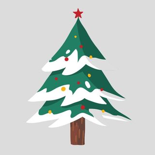 矢量圣诞节树