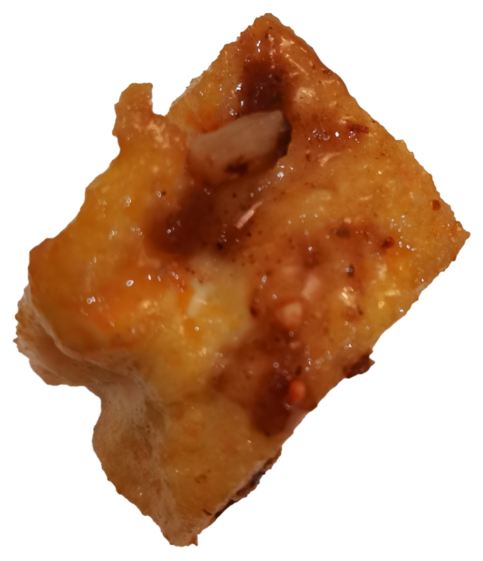 黄豆豆腐包浆黑豆嫩豆腐油炸香煎免抠摄影元素素材