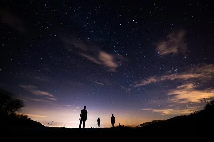 美丽星空夜景