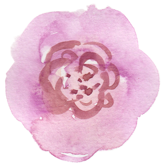 唯美森系手绘水彩花朵 免抠