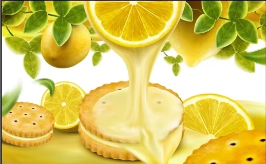 设计广告水果饼干