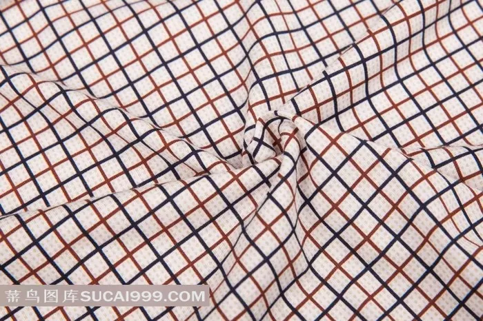 格子衣服面料细节图